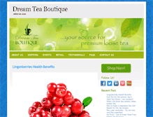 Tablet Screenshot of dreamteaboutique.com